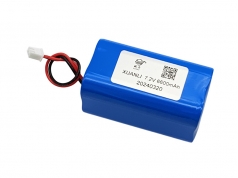 7.2V 6600mAh 18650 入口锂电池|2S2P锂电池-2pin
